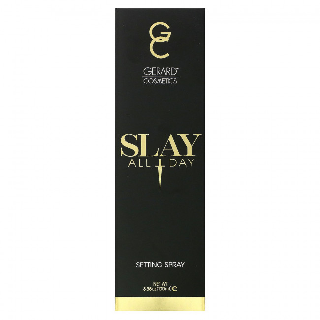 Gerard Cosmetics, Slay All Day, фиксирующий спрей, лаванда, 100 мл (3,38 унции)