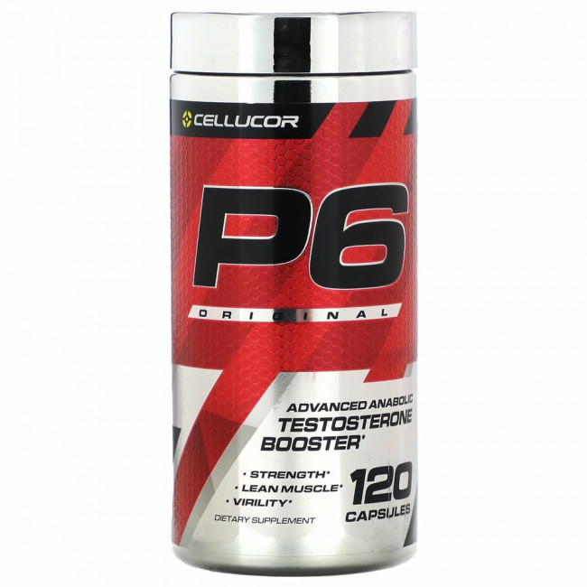 Cellucor, P6 Original, улучшенный усилитель анаболического тестостерона, 120 капсул Cellucor, P6 Original, улучшенный усилитель анаболического тестостерона, 120 капсул
