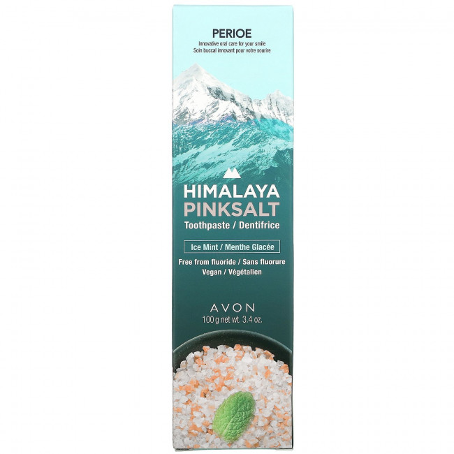 Perioe, Зубная паста с розовой солью Himalaya, ледяная мята, 3,4 унции (100 г) Perioe, Зубная паста с розовой солью Himalaya, ледяная мята, 3,4 унции (100 г)