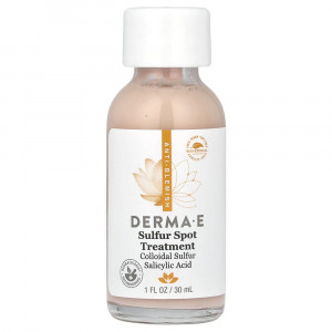 DERMA E, Средство для точечного лечения прыщей с серой, 30 мл (1 жидкая унция)