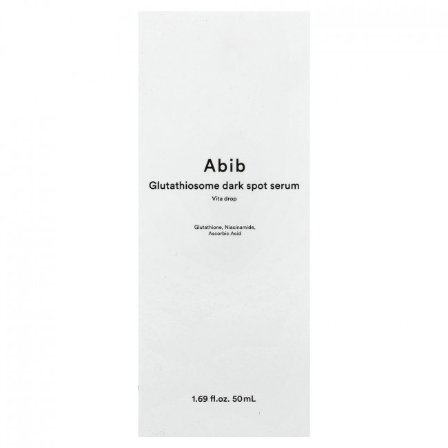Abib, сыворотка от темных пятен Glutathiosome, Vita Drop, 50 мл (1,69 жидких унций) Abib, сыворотка от темных пятен Glutathiosome, Vita Drop, 50 мл (1,69 жидких унций)