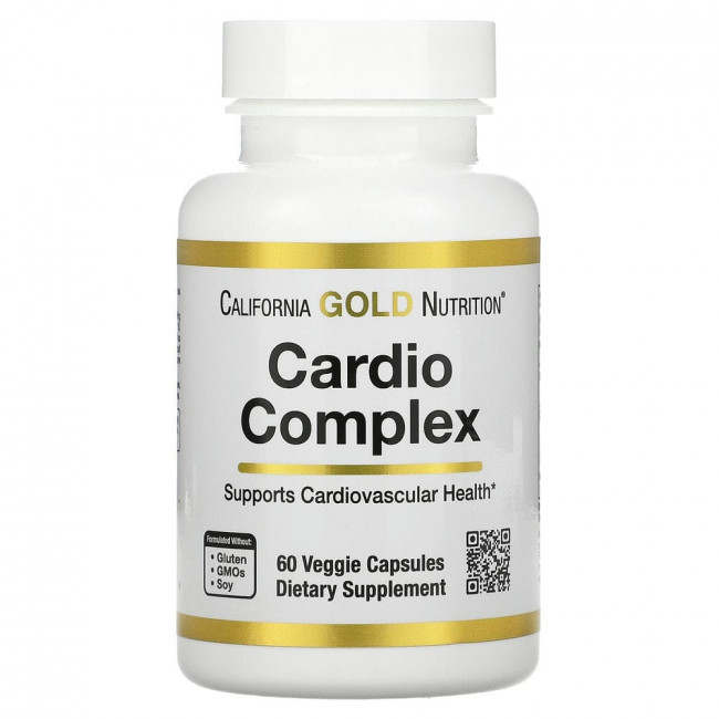 California Gold Nutrition, комплекс для здоровья сердца, 60 вегетарианских капсул