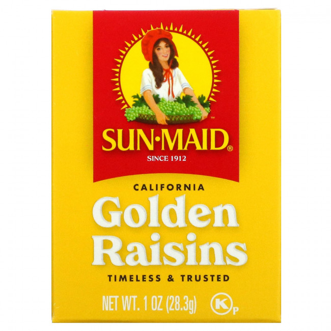 Sun-Maid, Калифорнийский золотой изюм, 6 коробок по 28,3 г (1 унция)