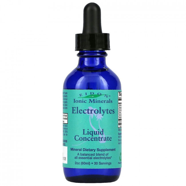 Eidon Mineral Supplements, Electrolytes, Liquid Concentrate, 2 fl. oz. (60 ml.) Eidon Mineral Supplements, Electrolytes, Liquid Concentrate, 2 fl. oz. (60 ml.)