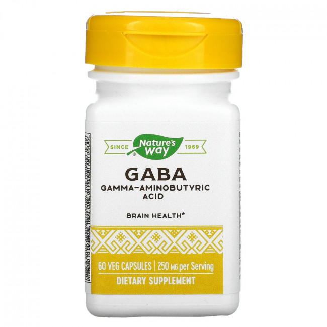 Enzymatic Therapy, GABA, 250 мг, 60 вегетарианских капсул Enzymatic Therapy, GABA, 250 мг, 60 вегетарианских капсул