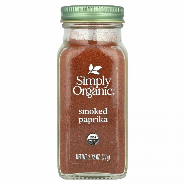 Simply Organic, Органическая копченая паприка, 2,72 унций (77 г)