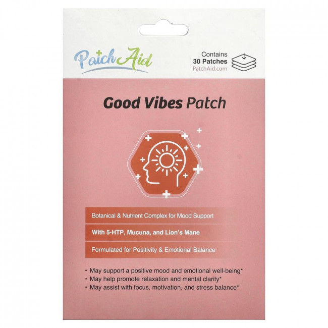 PatchAid, пластырь Good Vibes, 30 пластырей