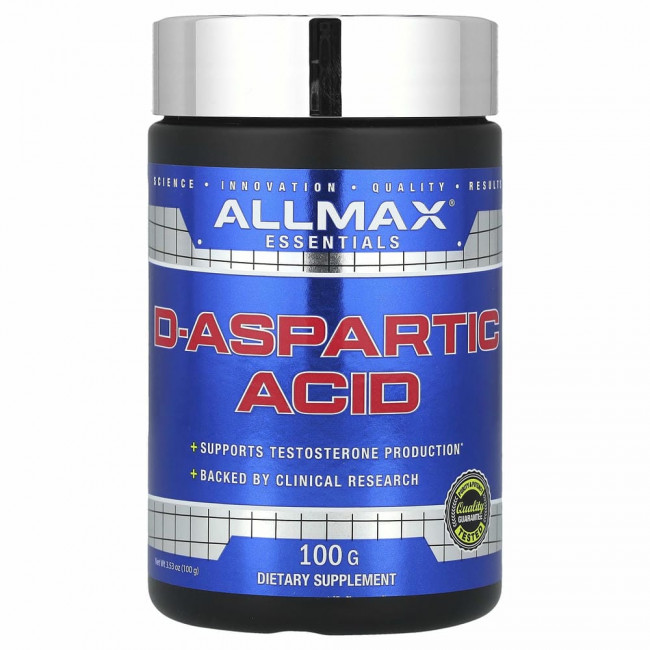ALLMAX Nutrition, D-аспарагиновая кислота, 100г ALLMAX Nutrition, D-аспарагиновая кислота, 100г