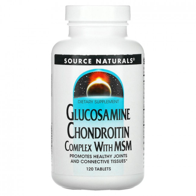 Source Naturals, Glucosamine Chondroitin Complex with MSM, 120 таблеток