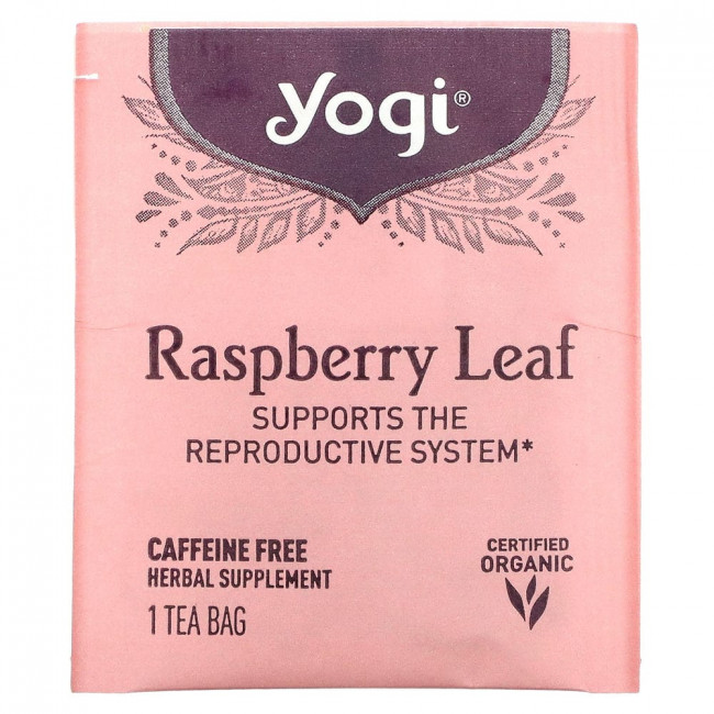Yogi Tea, листья органической малины для женщин, без кофеина, 16 чайных пакетиков, 29 г (1,02 унции) Yogi Tea, листья органической малины для женщин, без кофеина, 16 чайных пакетиков, 29 г (1,02 унции)