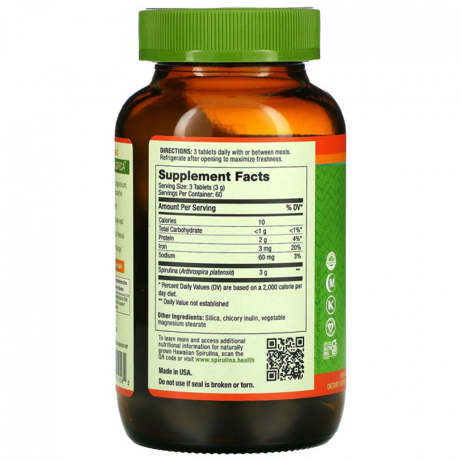 Nutrex Hawaii, Pure Hawaiian Spirulina, 1000 мг, 180 таблеток Nutrex Hawaii, Pure Hawaiian Spirulina, 1000 мг, 180 таблеток