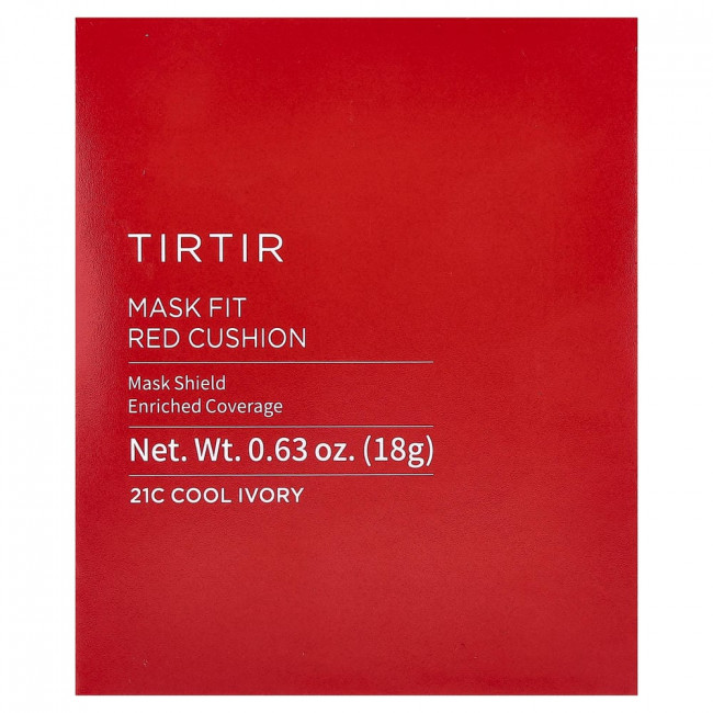 TIRTIR, Mask Fit Red Cushion, 21C Cool Ivory, 0.63 oz (18 g)