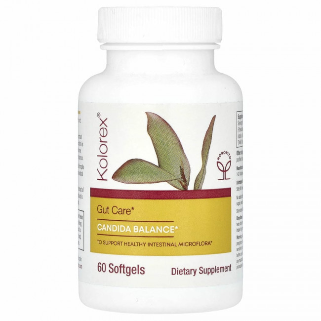 Kolorex, Advanced Candida Care, 60 мягких желатиновых капсул