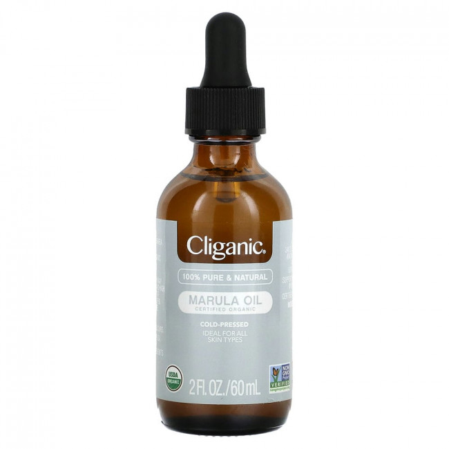 Cliganic, 100% чистое и натуральное, маруловое масло, 60 мл (2 жидк. Унции) Cliganic, 100% чистое и натуральное, маруловое масло, 60 мл (2 жидк. Унции)