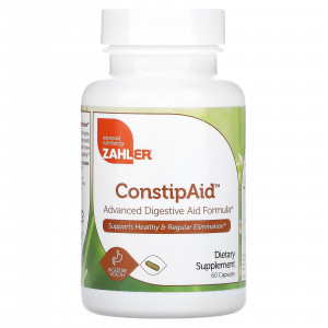 Zahler, ConstipAid, улучшенная формула для улучшения пищеварения, 60 капсул Zahler, ConstipAid, улучшенная формула для улучшения пищеварения, 60 капсул