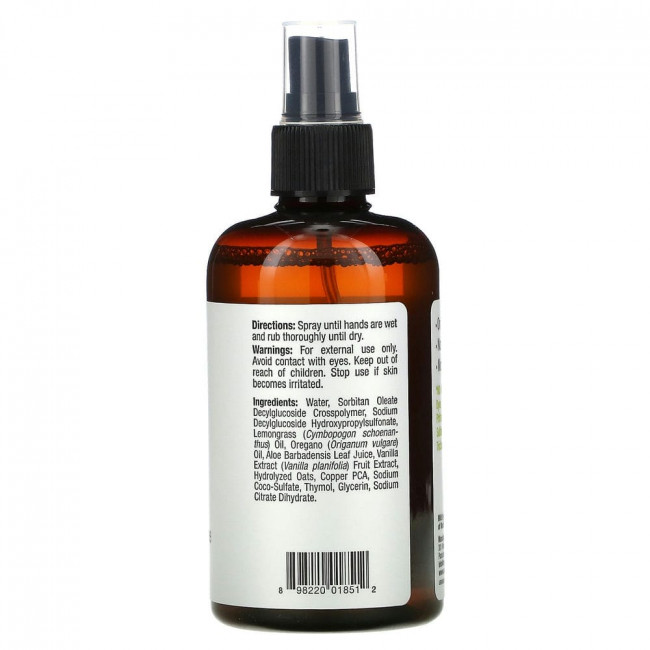 Mild By Nature, On the Go, очищающее средство для рук, без спирта, лемонграсс, 240 мл (8 жидк. унций) Mild By Nature, On the Go, очищающее средство для рук, без спирта, лемонграсс, 240 мл (8 жидк. унций)