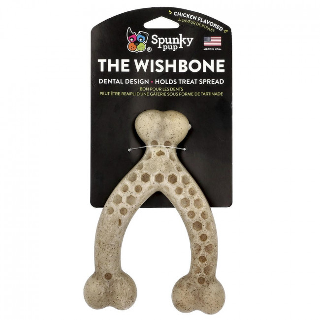 Игрушка для жевания Spunky Pup, The Wishbone, большая, в форме цыпленка, 1 игрушка.