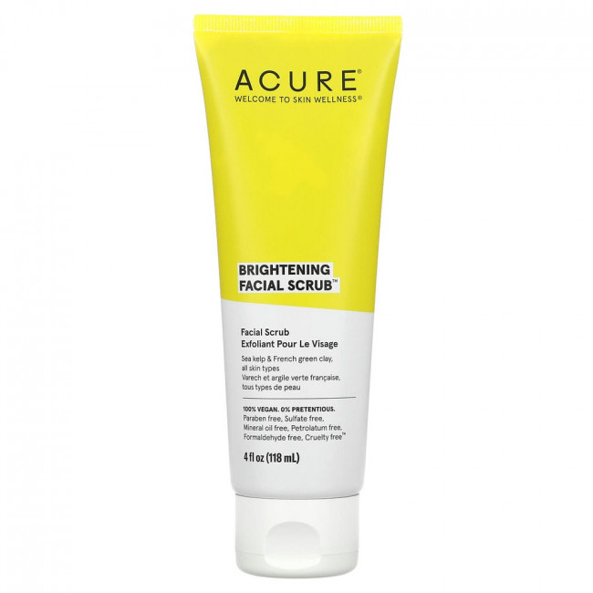 Acure, Brilliantly Brightening, скраб для лица, 118 мл (4 жидк. унций)