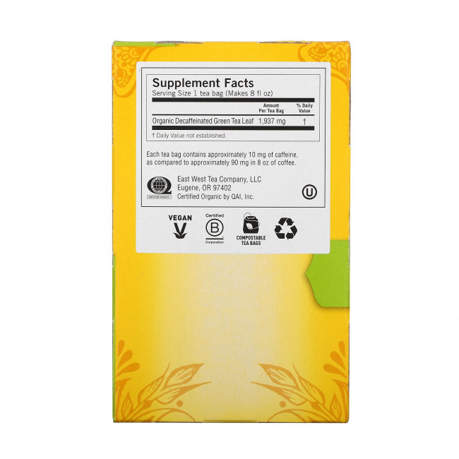 Yogi Tea, Зеленый чай Pure Green Decaf, 16 чайных пакетиков, 1.09 унций (31 г) Yogi Tea, Зеленый чай Pure Green Decaf, 16 чайных пакетиков, 1.09 унций (31 г)