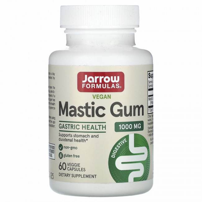 Jarrow Formulas, мастиковая смола, 60 растительных капсул Jarrow Formulas, мастиковая смола, 60 растительных капсул