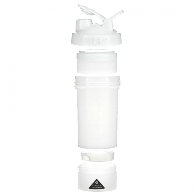 Blender Bottle, Бутылка-блендер BlenderBottle, ProStak, белая, 22 унции Blender Bottle, Бутылка-блендер BlenderBottle, ProStak, белая, 22 унции