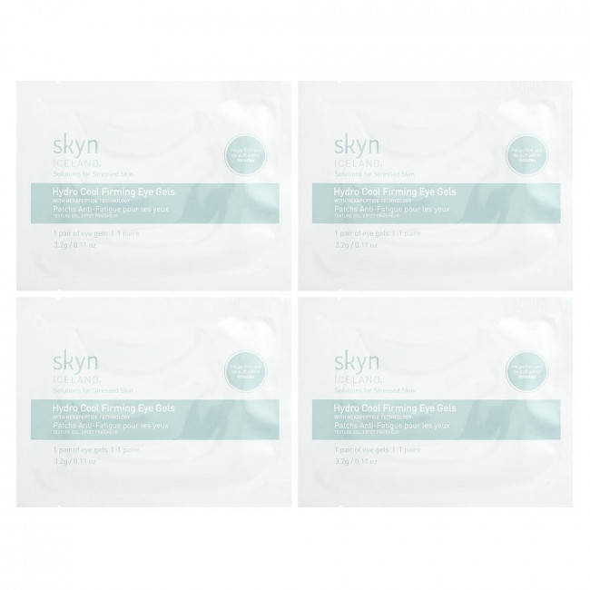 Skyn Iceland, Hydro Cool Firming Eye Gels, 4 пары Skyn Iceland, Hydro Cool Firming Eye Gels, 4 пары