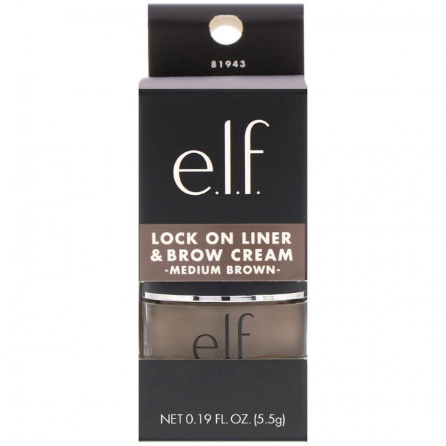 E.L.F., Lock On, подводка и крем для бровей, средний коричневый, 5,5 г (0,19 унции) E.L.F., Lock On, подводка и крем для бровей, средний коричневый, 5,5 г (0,19 унции)