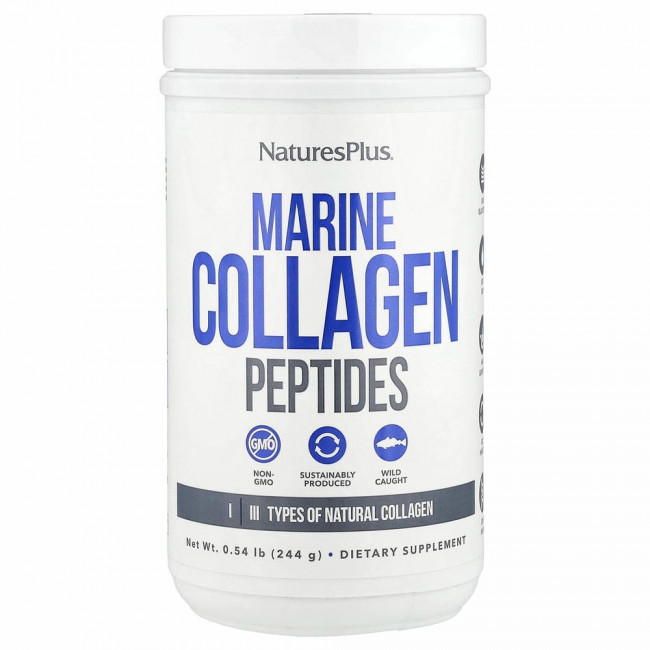 NaturesPlus, пептиды морского коллагена, 244 г (0,53 фунта)