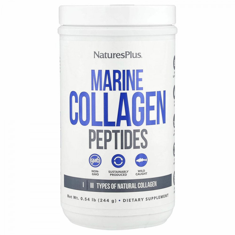 NaturesPlus, пептиды морского коллагена, 244 г (0,53 фунта) c доставкой ...