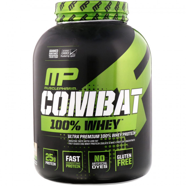 MusclePharm, Combat 100% Whey Protein, Baunilha, 5 lbs (2269 g) MusclePharm, Combat 100% Whey Protein, Baunilha, 5 lbs (2269 g)