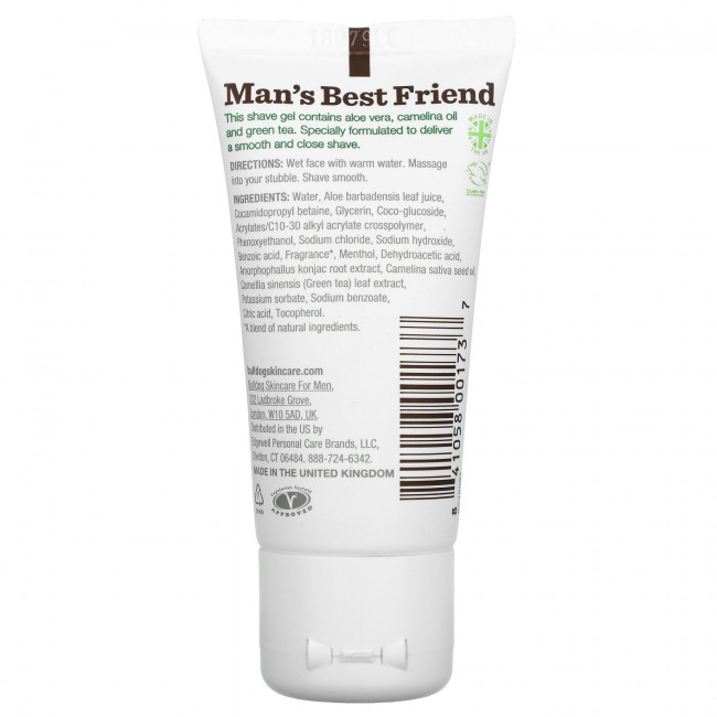 Bulldog Skincare For Men, Оригинальный гель для бритья, 1,0 жидкая унция (30 мл) Bulldog Skincare For Men, Оригинальный гель для бритья, 1,0 жидкая унция (30 мл)