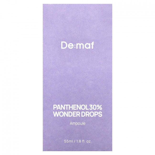 De:maf, Пантенол 30% Wonder Drops Ампула, 55 мл (1,8 жидких унций)