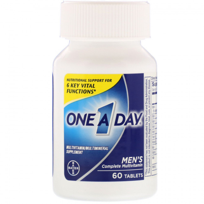 One-A-Day, Добавка для мужчин, комплексные мультивитамины, 60 таблеток One-A-Day, Добавка для мужчин, комплексные мультивитамины, 60 таблеток