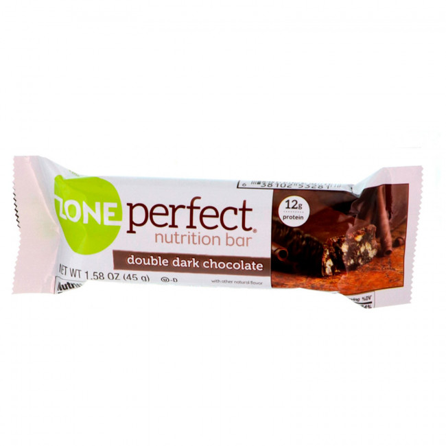 ZonePerfect, Питательные батончики, двойной темный шоколад, 12 батончиков, 1,58 унции (45 г) каждый ZonePerfect, Питательные батончики, двойной темный шоколад, 12 батончиков, 1,58 унции (45 г) каждый