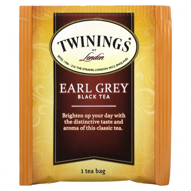 Twinings, Черный чай Earl Grey, 100 чайных пакетиков, 200 г (7,05 унции) Twinings, Черный чай Earl Grey, 100 чайных пакетиков, 200 г (7,05 унции)