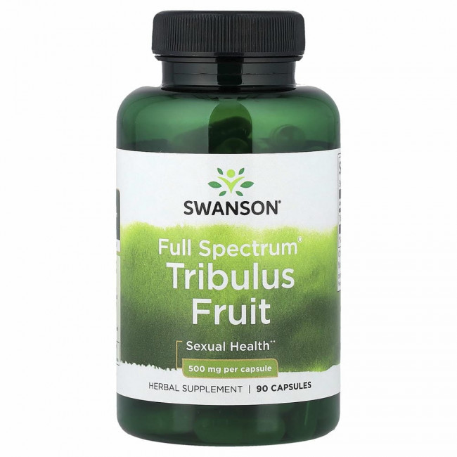 Swanson, Full Spectrum Tribulus, плоды, 500 мг, 90 капсул Swanson, Full Spectrum Tribulus, плоды, 500 мг, 90 капсул
