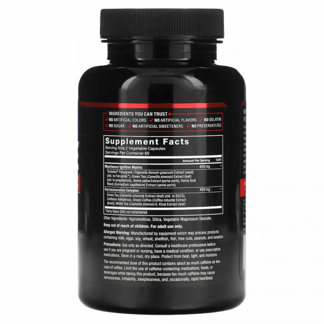 Force Factor, Test X180 Ignite, бустер свободного тестостерона и сжигатель жира, 120 капсул Force Factor, Test X180 Ignite, бустер свободного тестостерона и сжигатель жира, 120 капсул