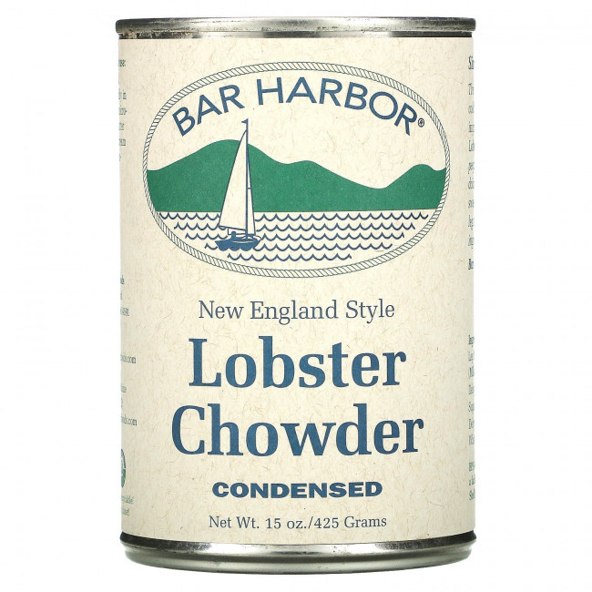 Bar Harbor, New England Style Condensed Lobster Chowder, 15 oz (425 g) Bar Harbor, New England Style Condensed Lobster Chowder, 15 oz (425 g)