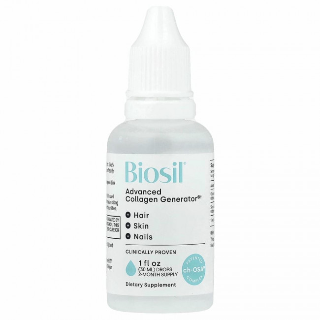 BioSil by Natural Factors, ch-OSA, улучшенный источник коллагена, 30 мл (1 жидк. унция) BioSil by Natural Factors, ch-OSA, улучшенный источник коллагена, 30 мл (1 жидк. унция)
