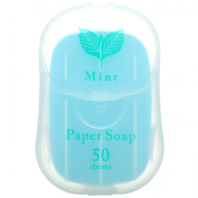 Charley, Paper Soap, Mint, 50 Pcs
