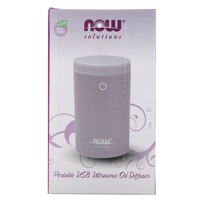 NOW Foods, Переносной ультразвуковой USB-диффузор для эфирных масел, 1 диффузор NOW Foods, Переносной ультразвуковой USB-диффузор для эфирных масел, 1 диффузор