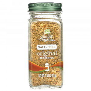 Simply Organic, оригинальная приправа, без соли, 67 г (2,30 унции)