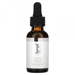 Sympli Beautiful, Serumdipity, Age Refining Facial Oil with Peptides, 1 fl oz (30 ml)
