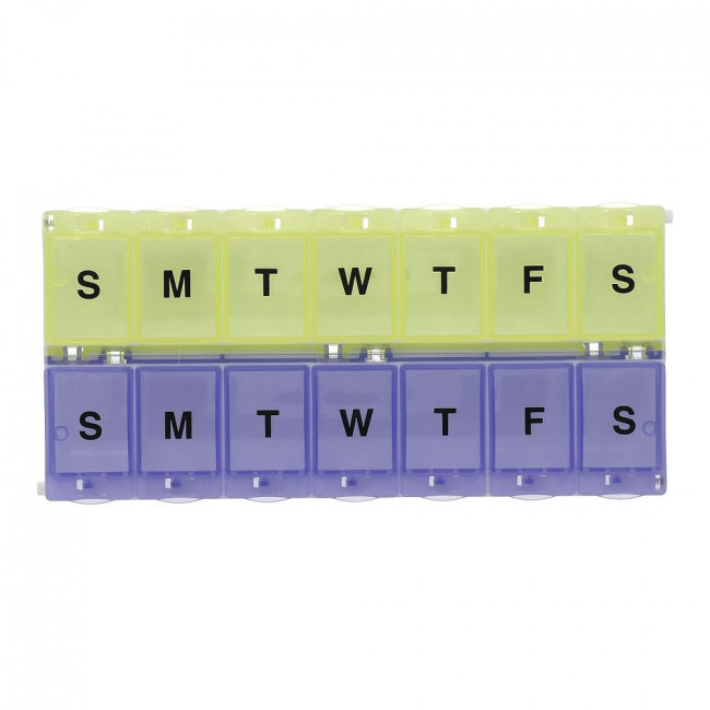 Ezy Dose, 2-Week with Locking Device Pill Planner, 2XL, 1 Count