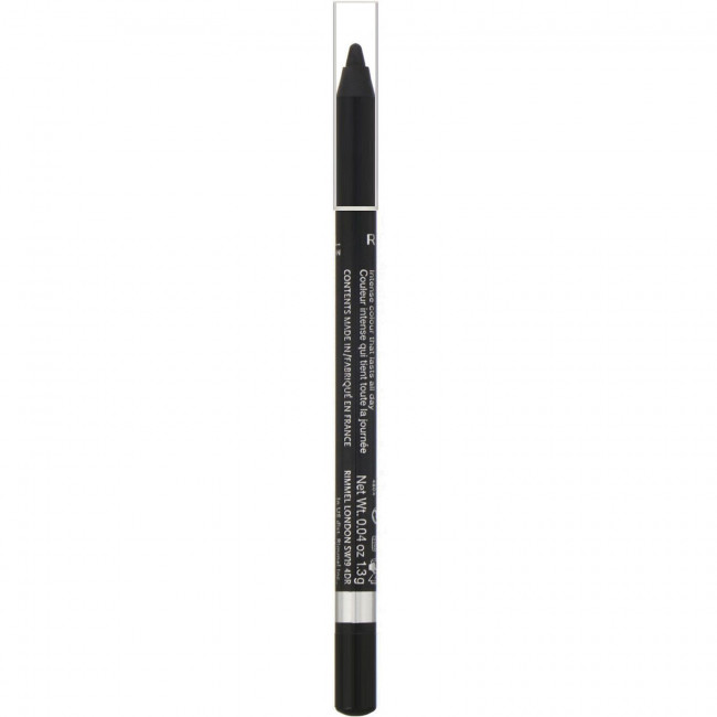 Rimmel London, Водостойкий карандаш для глаз Scandaleyes, стойкость 24 часа, оттенок 001 черный, 1,3 г Rimmel London, Водостойкий карандаш для глаз Scandaleyes, стойкость 24 часа, оттенок 001 черный, 1,3 г