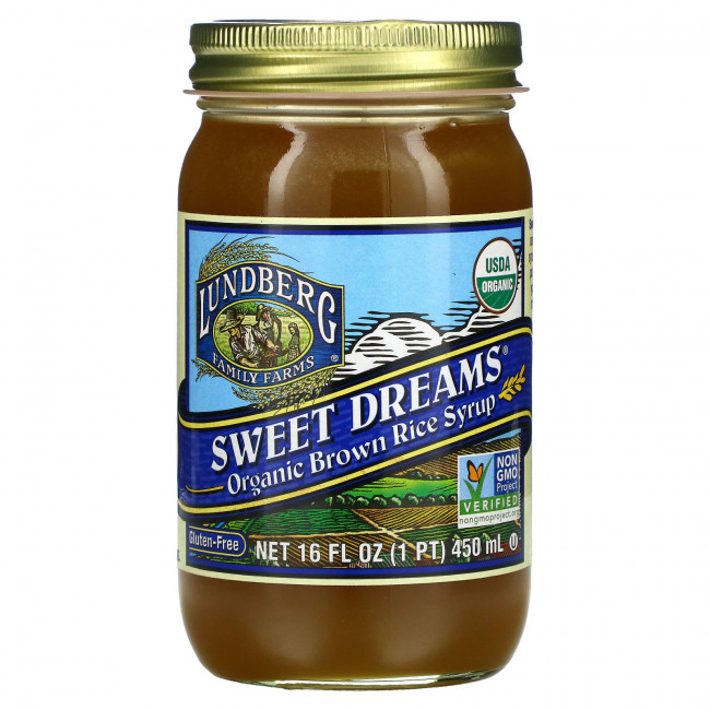 Lundberg, Sweet Dreams, Органический сироп из коричневого риса, 16 жидких унций (450 мл) Lundberg, Sweet Dreams, Органический сироп из коричневого риса, 16 жидких унций (450 мл)