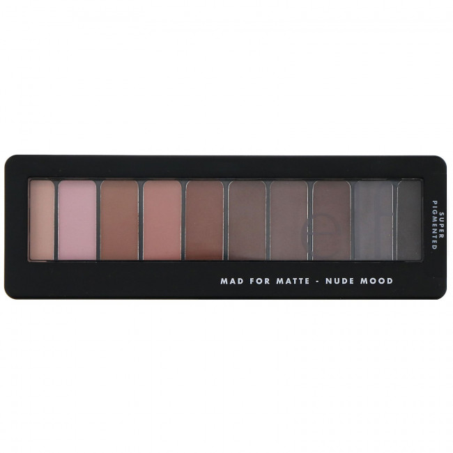 E.L.F., Mad for Matte, палетка теней для век, нюдовые оттенки, 14 г (0,49 унции)