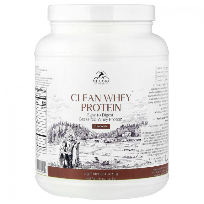 Mt. Capra, Clean Whey Protein, Chocolate, 16 oz (453 g)