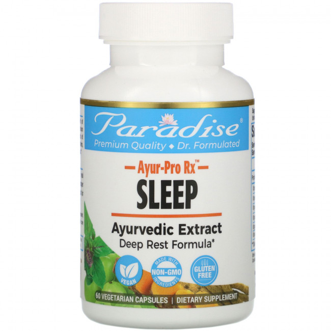 Paradise Herbs, AYRU-Pro Rx, сон, 60 вегетарианских капсул Paradise Herbs, AYRU-Pro Rx, сон, 60 вегетарианских капсул