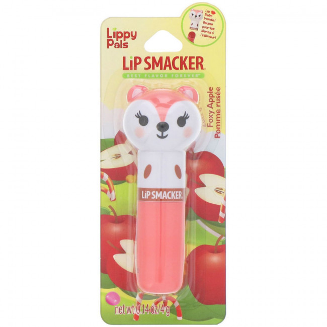 Lip Smacker, Lippy Pals, Fox, бальзам для губ, яблоко, 4 г Lip Smacker, Lippy Pals, Fox, бальзам для губ, яблоко, 4 г
